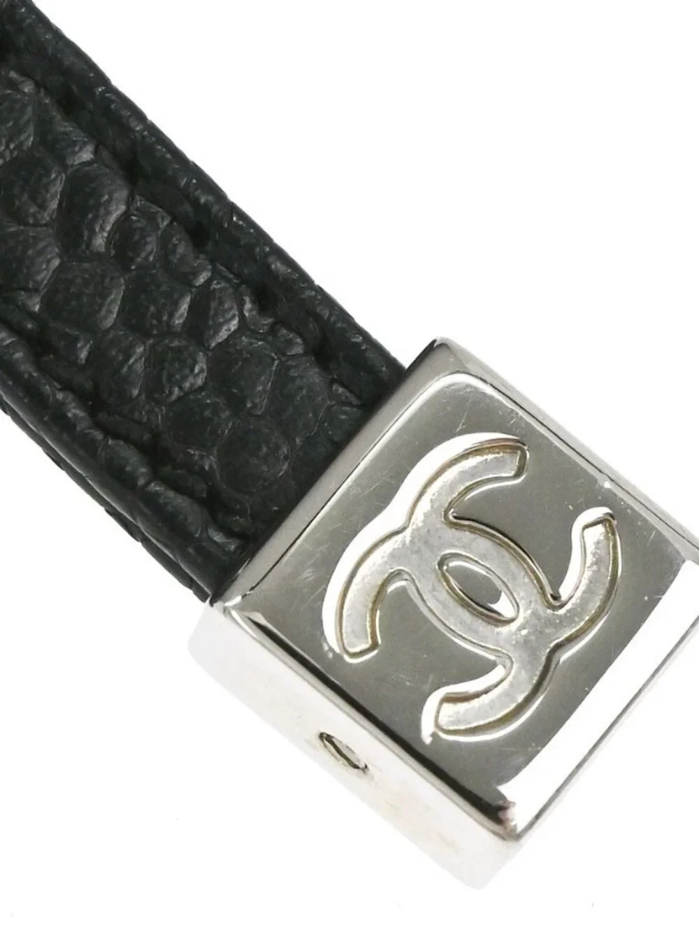 Chanel Black Perforated Calfskin Handbag 179182